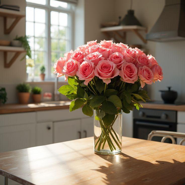 Professional floral arrangement in modern corporate setting